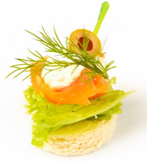 Canapés with Scottish Premium Smoked Salmon