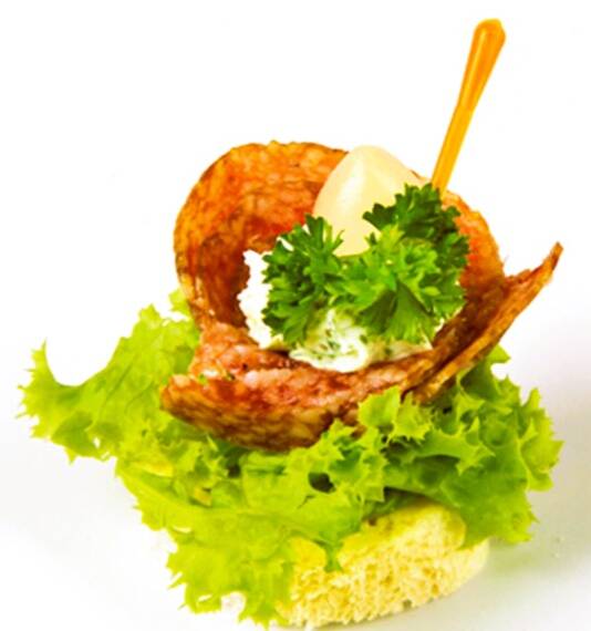 Canapés with Hungarian Salami