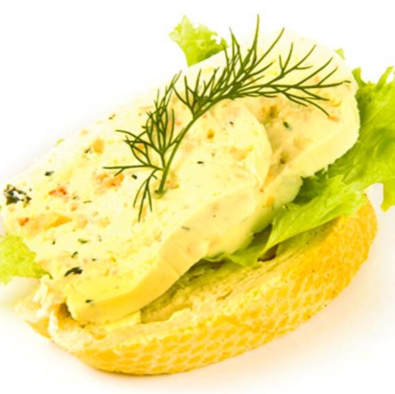 Diplomat Canapés with Crayfish Terrine and a Hint of Horseradish