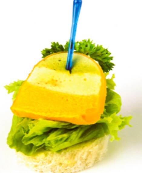 Vegetable Terrine Canapés (Broccoli, Cauliflower & Carrot)