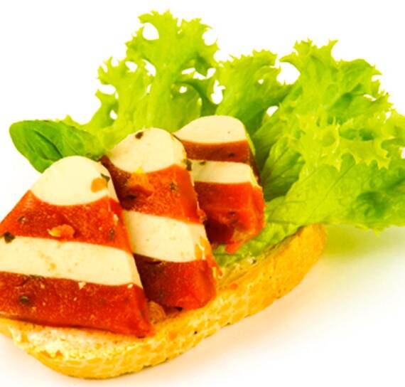 Diplomat Canapés with Goat’s Cheese & Tomato Pâté