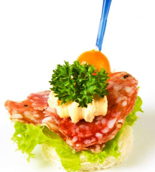 Canapés with French Mountain Salami