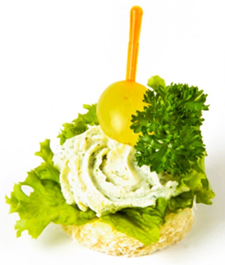 Canapés with Wild Garlic Cream Cheese